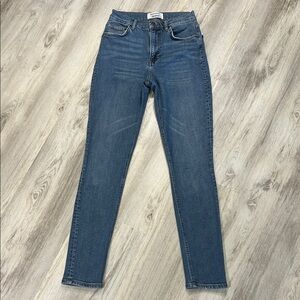 Reformation High & Skinny Jeans | Stretch Cotton Tencel Denim | Rhine Wash | 25